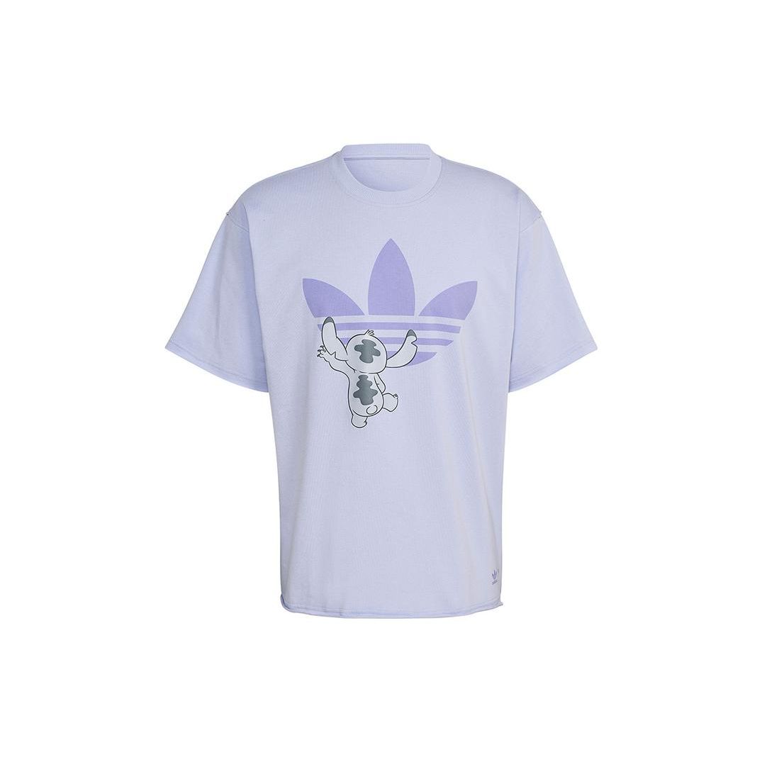 adidas Originals × Disney Stitch Graphic T-Shirt Lavender Unisex HT3941 XXL