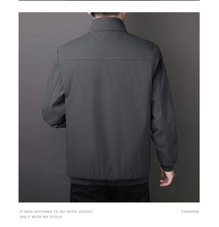 Men's Winter Stand Collar Cotton Jacket (2025): Thickened, Warm, Casual Outerwear for Middle-Aged and Elderly Men.