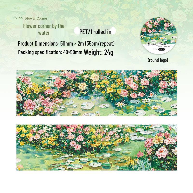 Fairytale Dreamy Scenery PET Tape: Dreamy Manor Series Decorative Stickers