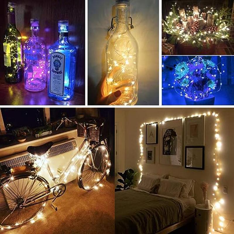 LED Fairy Lights Garland USB Plug Remote Control Garland Party Light Christmas Ornaments Wedding Living Room New Year's Decor