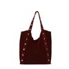 Retro Frosted Große Kapazität Nieten Tragetasche für Damen 2026 Neue Modische Unterarm Pendler Schultertasche