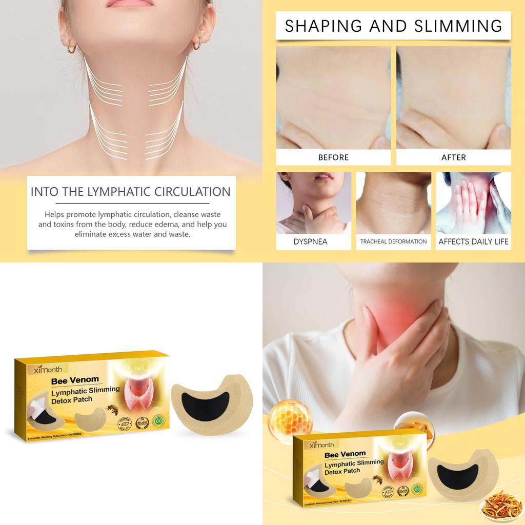 Ximonth Bee Venom Lymphatic Body Patches For Slimming And Firming 20 Pieces Pack