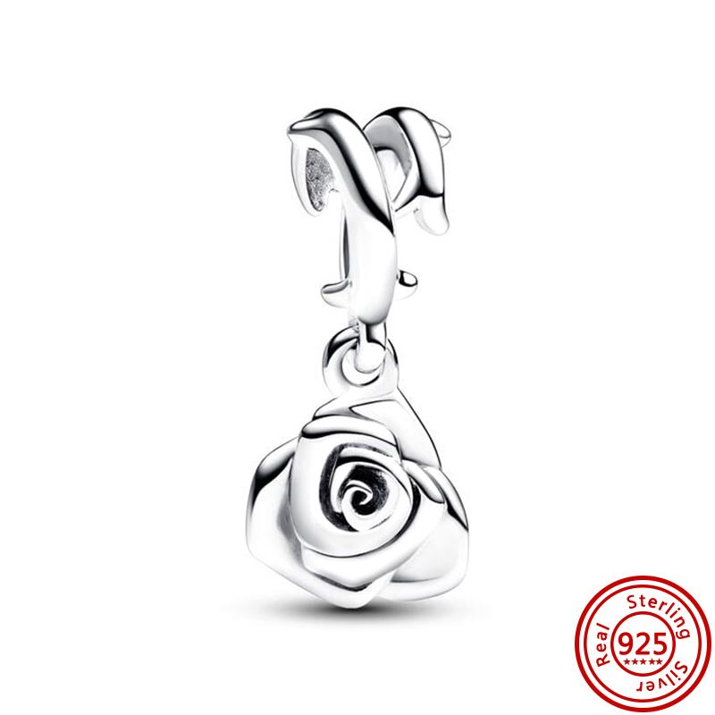 Neuer 925er Sterlingsilber Kupfer Junge Mädchen Tierpfoten Abdruck Perlenanhänger DIY Zubehör PASSEND Original Charms Armband Frauen Party Geschenke