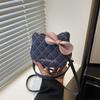 Trendy New Cat Small Bag Girl Niche Diamond Cute Shoulder Messenger Bag Bow Bag