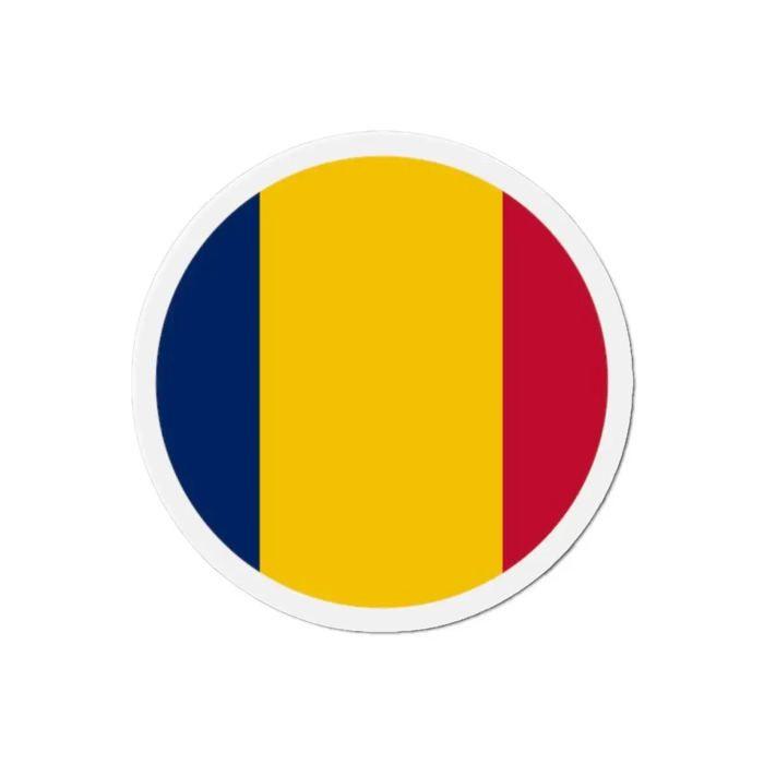 Aimant Rond - Tchad - 10 Cm - 50 Pièces - Multicolore - Mixte