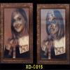 Halloween Decoration 3D Change Face Expression Moving Ghost Portrait Photo Frame Horror Party Castle Haunted House Props Decor