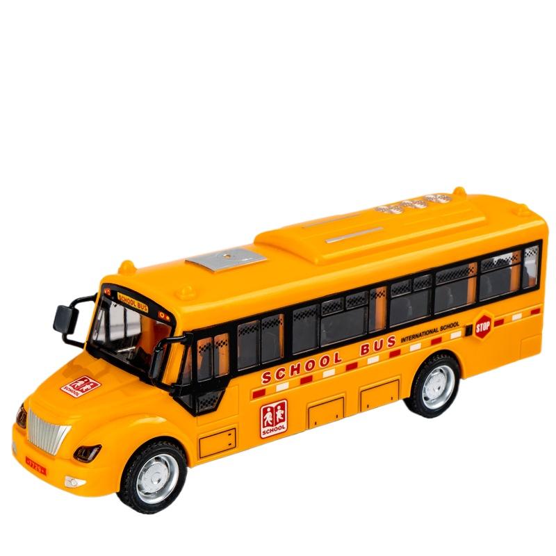 

1/30 масштаб инерционный скользящий школьный автобус модель автомобиля имитация звука и света музыка обучающая игрушка автобус автомобиль игрушка детский подарок на день рождения жёлтый
