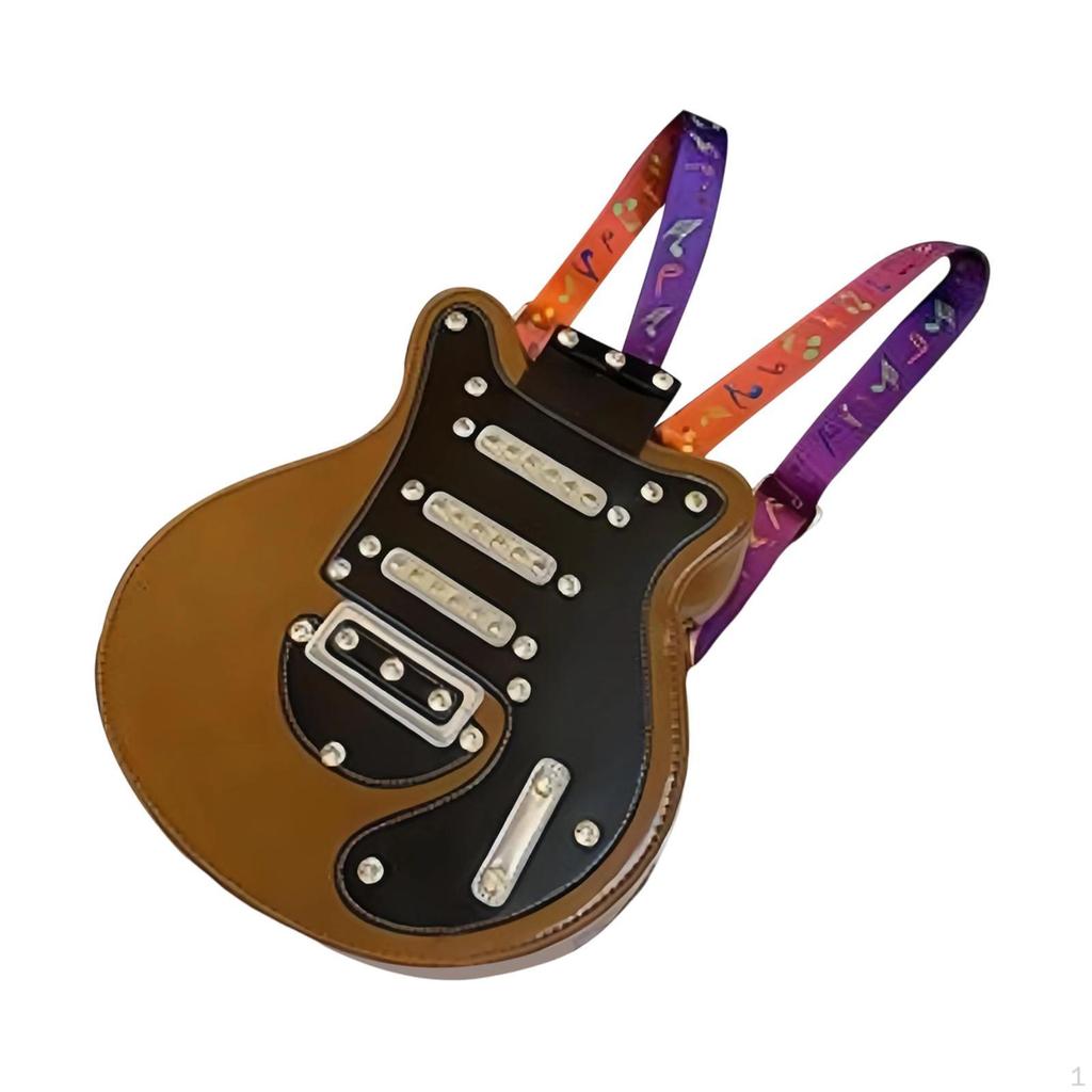 Damen Gitarrenförmiger Rucksack Verstellbare Schultergurte für Party