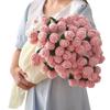 Handmade Crochet Flower Bouquet Rose Bouquet Gift For Valentine's Day Birthday Decorative Eternal Flower Bouquet Home Decoration