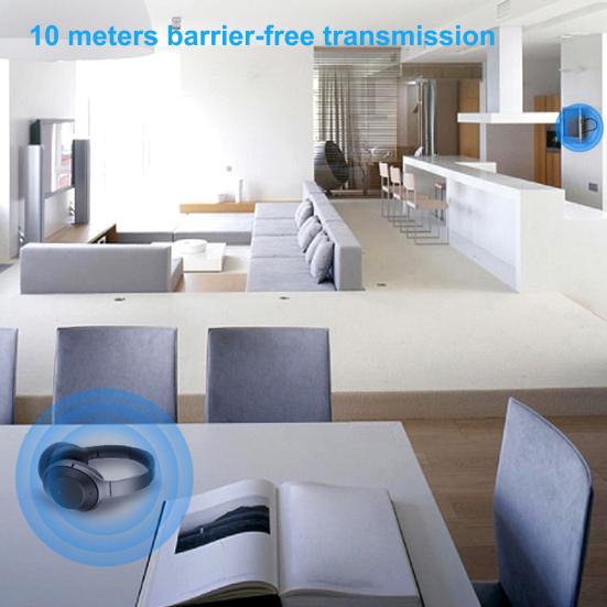 H-169 Bluetooth-compatible 5.0 Adapter HiFi Audio 2-in-1 USB AUX Transmitter Receiver for PC TV Car