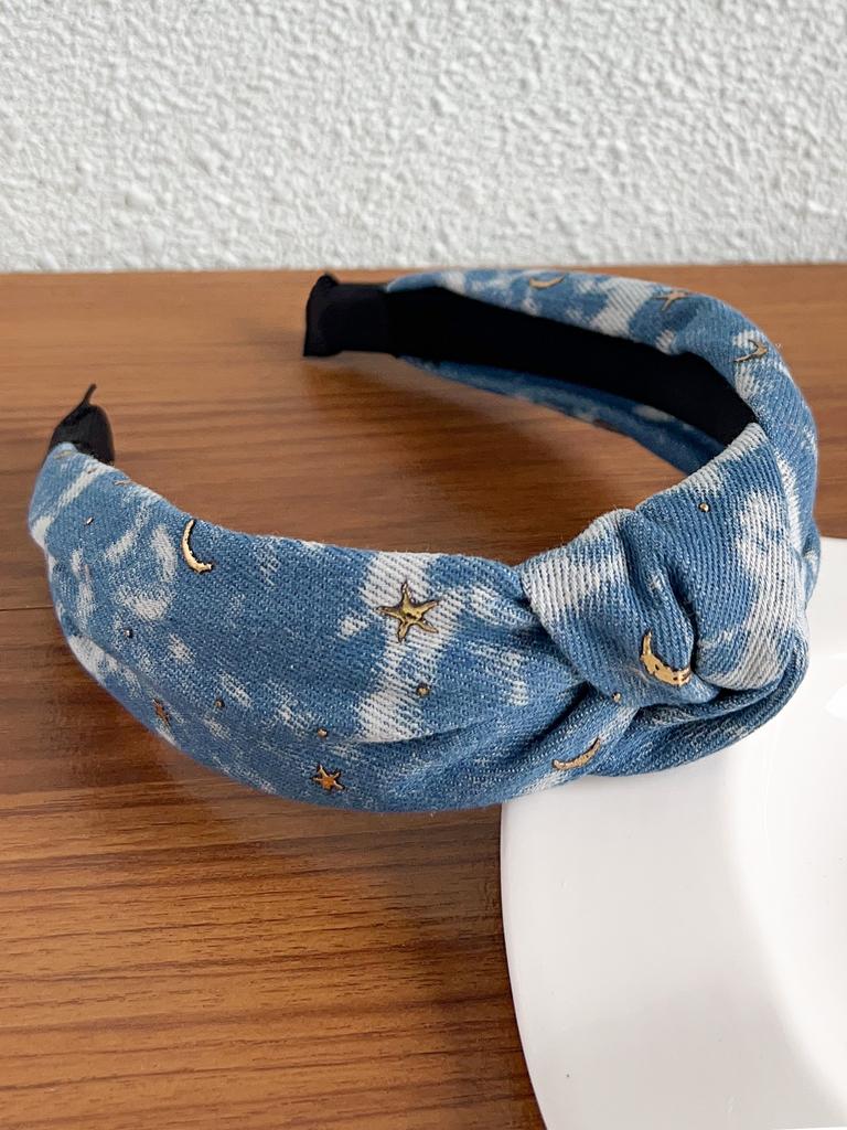 1 Stück Vintage Cowboy Rutschfeste Stirnbänder Mode für Frauen, Haarband für Haare Breit Dutt Haarreifen für Mädchen, Haarschmuck