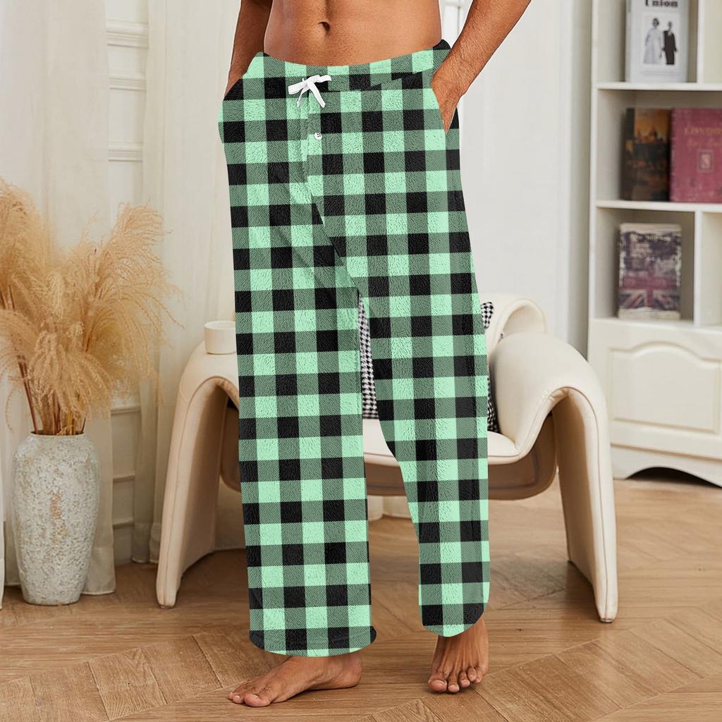 Men's Allover Printed Home Pants Sleeping Pajama Pants Long Pants Pajama Pants