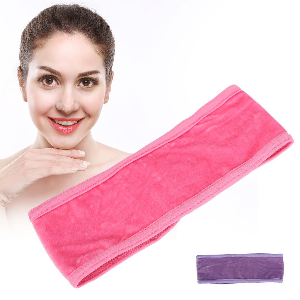 Facial SPA Headband Makeup Shower Bath Wrap Sport Headband Cloth Adjustable Stretch Towel