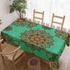 Mandala Muster Rechteckiger Tischdecke für Tischdekoration Küche Esstisch Wasserdicht Wiederverwendbare Tischdecke für Tisch Feiertagsparty