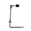 Multi-Function Drum Rack Clamp with Long Cymbal Stand and Tom Drum Support Hanger.