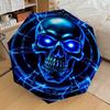 1PC Cyberpunk Skull Umbrella-8-Rib Reinforced Portable Folding Travel Suitable for All Seasons Outdoor Daily Use-H0366