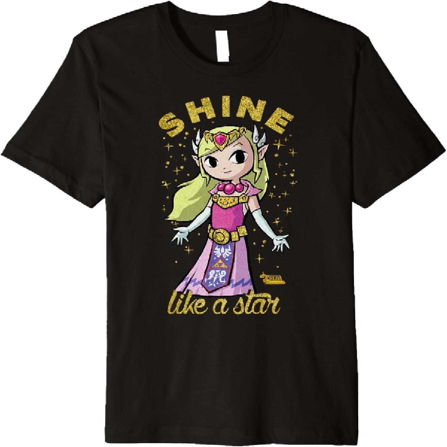 

Nintendo Zelda Shine Like A Star Sparkle Premium T-Shirt Premium T-Shirt XXXXXL різнокольоровий