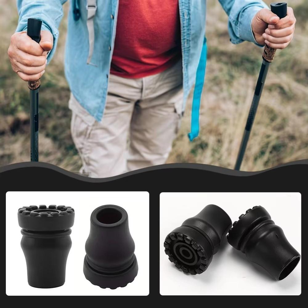 16-22mm Rubber Cane Tips Non-Slip Walking Stick Tips Non-Slip Crutches Accessories  Climbing Hiking