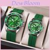 Green Water Ghost Sport Quartz Watch For Couples With Calendar And Waterproof Functionality