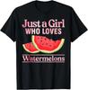 Funny Watermelon Art for Girls Women Fruit Watermelon Lovers T-Shirt
