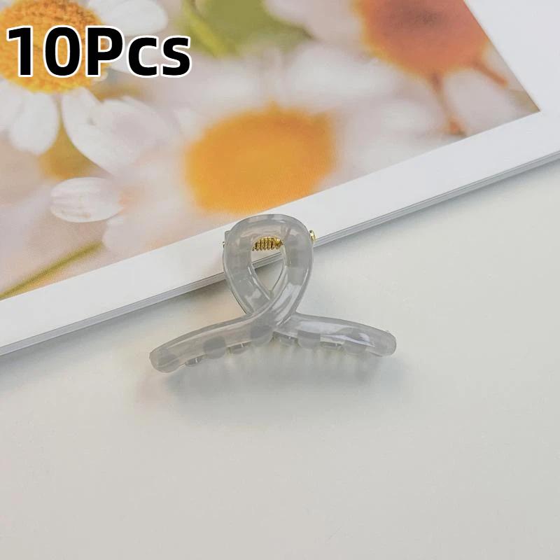 10/50Pcs 4Cm Mini Claw Clips Jelly Color Hair Claws For Girls Children Cute Hairpin Little Ponytail Shark Clip