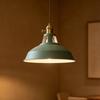 Pendant Lights Retro Industrial Green Restaurant Kitchen Home Ceiling Lamps Vintage Hanging Lights Lampshade Decorative Lamps