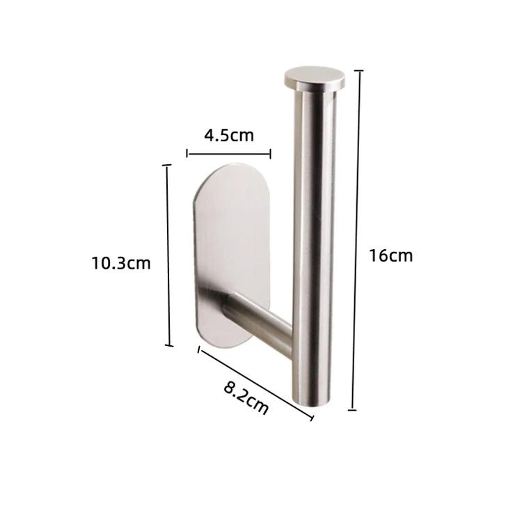 Stainless Steel Tissue Bracket Toilet Paper Storage Bracket Non-punching Wall Rack Toilet Paper Roller Bathroom Accessories