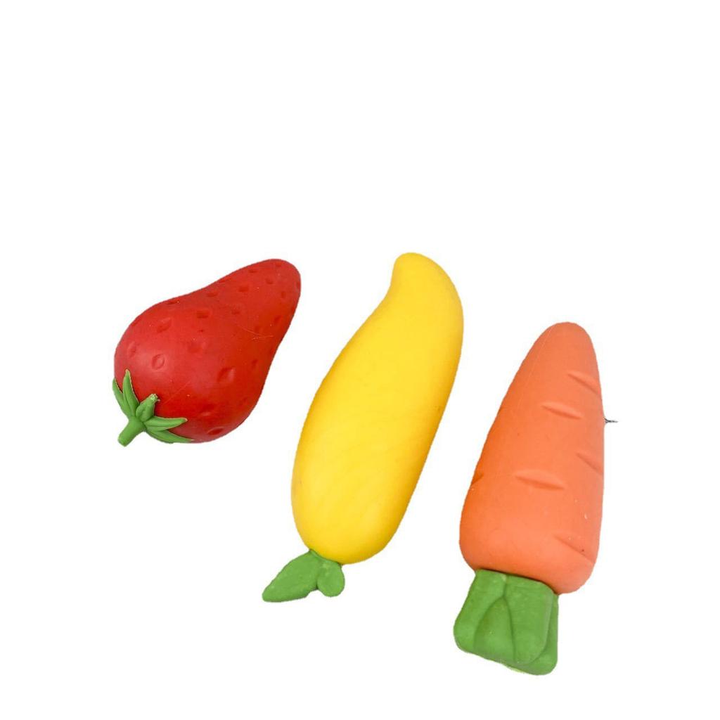 1PC Fruit Eraser for Students Elementary School Eraser Big Mac Creative Cute Crumb-free Eraser