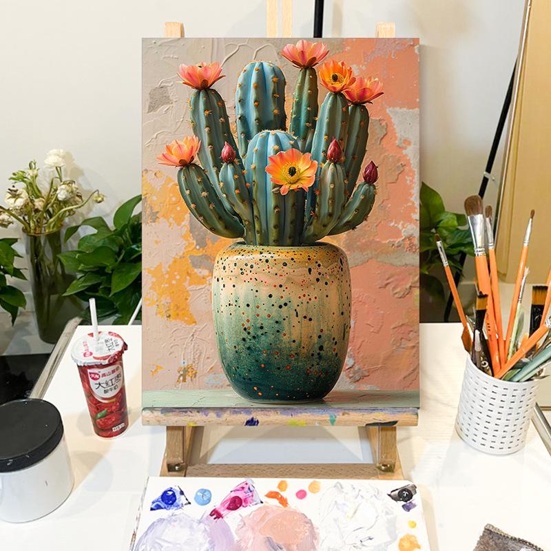 

Трансграничный DIY Набор для цифровой живописи маслом - Расписанная вручную декоративная исцеляющая картина (Без внутреннего каркаса) 50x70 cm