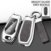 Zinc Alloy Leather Car Key Case Cover Holder Fob Protector Shell For Ford Figo Mondeo 5 Ecosport Puma Fiesta Mk8 Everest Ranger