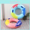Adult Inflatable Swim Ring With Handle Thickened Underarm Ring Ink Style Pvc 0.25 Thickness