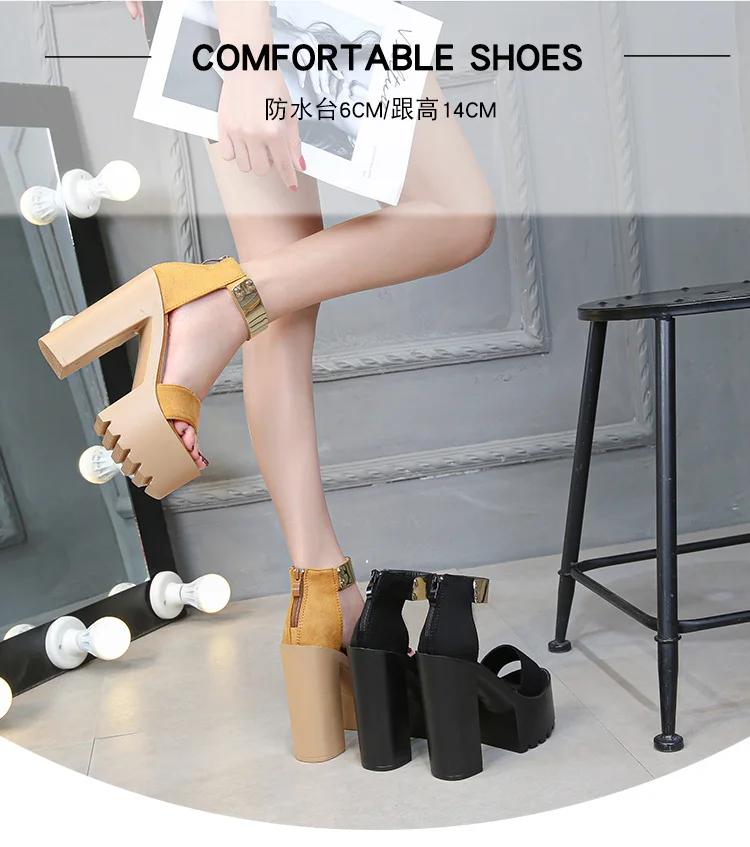 2025 Summer Fashion Sponge Cake Stage Thick Fish Mouth Hate Sky High Transparent Super High Heel Word Sandals