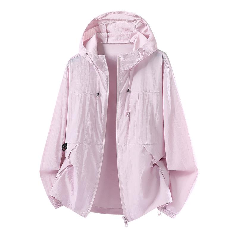 2026 Couple s Summer UV Protection Jacket: Lightweight, Breathable, Ice Silk Design Plus XXXL гибискус фиолетового