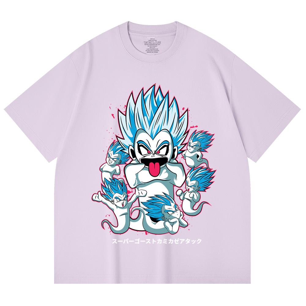 230 Gsm 100% Cotton Dragon Ball V55 Kamikaze Print Unisex Heavy Cotton T Shirt