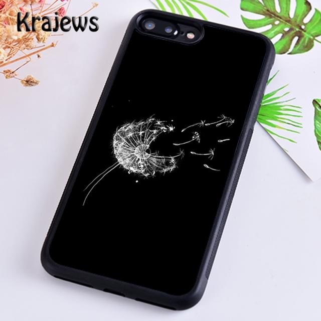 Krajews Dandelion Flower Flying Phone Case Cover For iPhone 17 Air 16 15 14 plus 11 12 13 pro max Plus coque Fundas