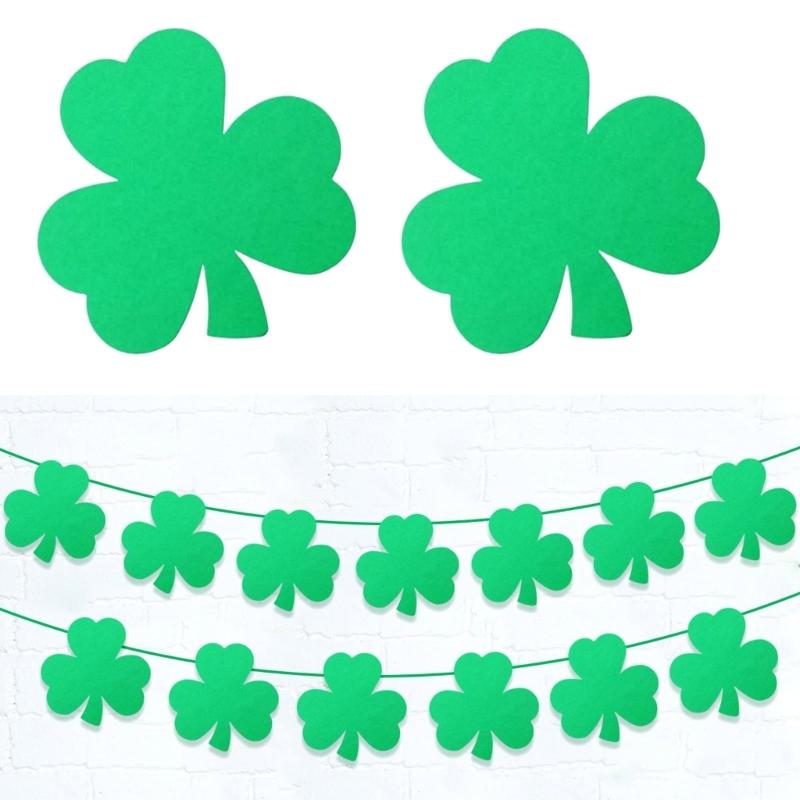 72 Sheet Patrick's Day Shamrock Shape Cutouts For Enhancing School Holiday Party Decors And Classroom Craft Projects