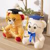 Cute Graduation Bear Plush Toy Graduation Season Bear Animal Doll Doctor Bear Doll Students Gift