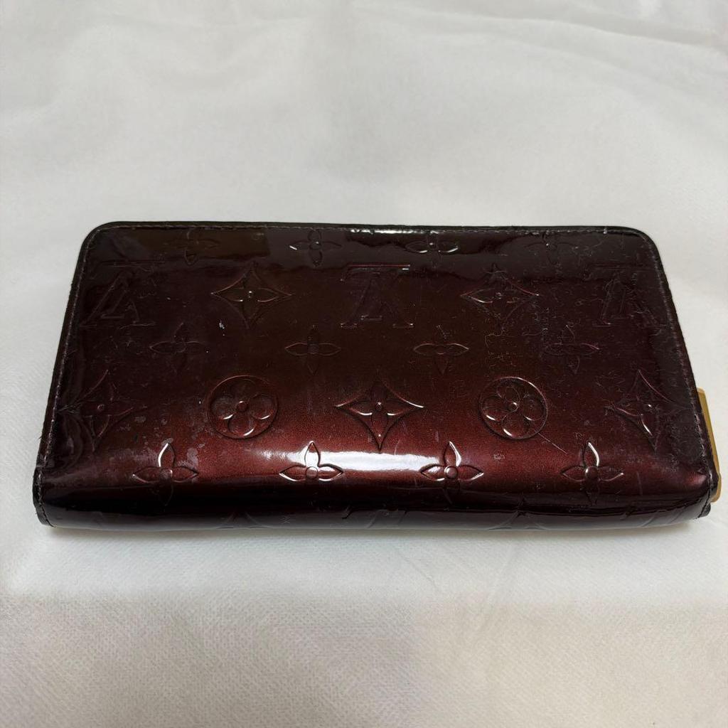 Used Louis Vuitton Vernis Round Zipper Long Wallet