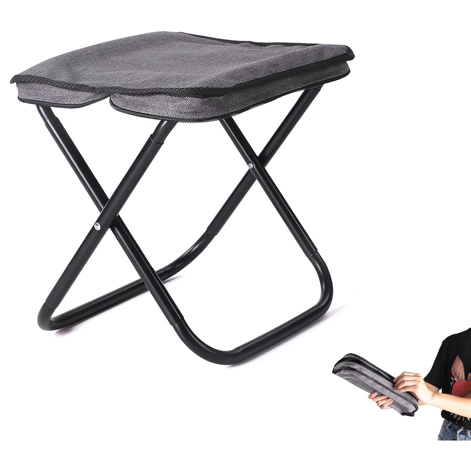 

Портативный табурет, маленькая скамейка мазара Стул для рыбалки Складной стул для кемпинга, табурет с застежкой-молнией для путешествий / походов / выстраивания в линию