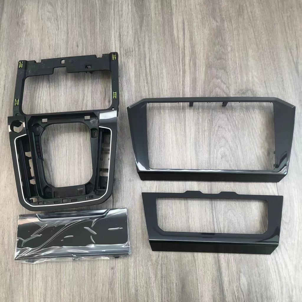 For Volkswagen VW Passat B8 CD Plates Air Conditioning Switch Plates Piano Paint Black