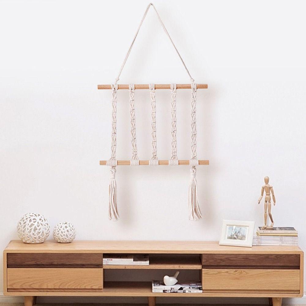 Handmade Decorative Shelf Wall Mounted Storage Rack Wall Art Wall Hanging Pendant Gift