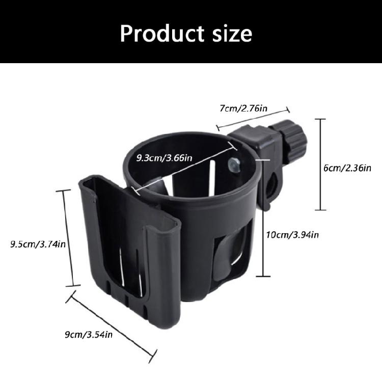 Water Bottles Holders For Infant Strollers With Quick Installation & Safely Grip Design Baby Carriages Cup Mount Bracket