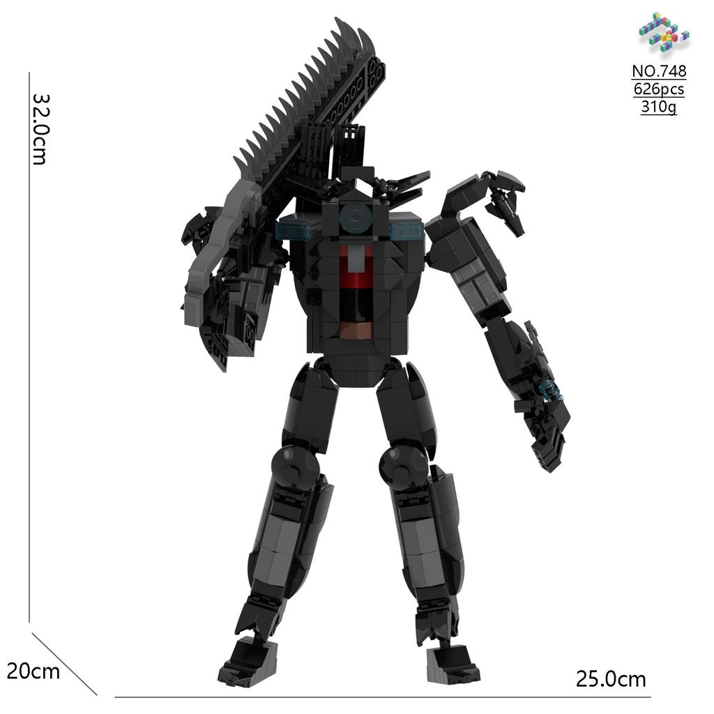 Skibidi Toilet Building Blocks Zombie Skibidi Toilet Logo The Audio Man And Camera Titan Man Building Block DIY Bricks Toys