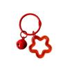 Transparent Acrylic Pentagram Bell Keychain Pendant - Stylish Women's Bag Ornament & DIY Accessory