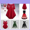 Mrs Santa Claus Christmas Dress Women Cosplay Party Costume Soft And Skin-touch Velvet Material