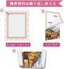HANSILK 12-Piece Canvas Art Set 4 Sizes 3 Sheets Each Wooden Frame Oil Painting Canvas Panel Board Cotton-Polyester Blend Thick Oil Leak Prevention