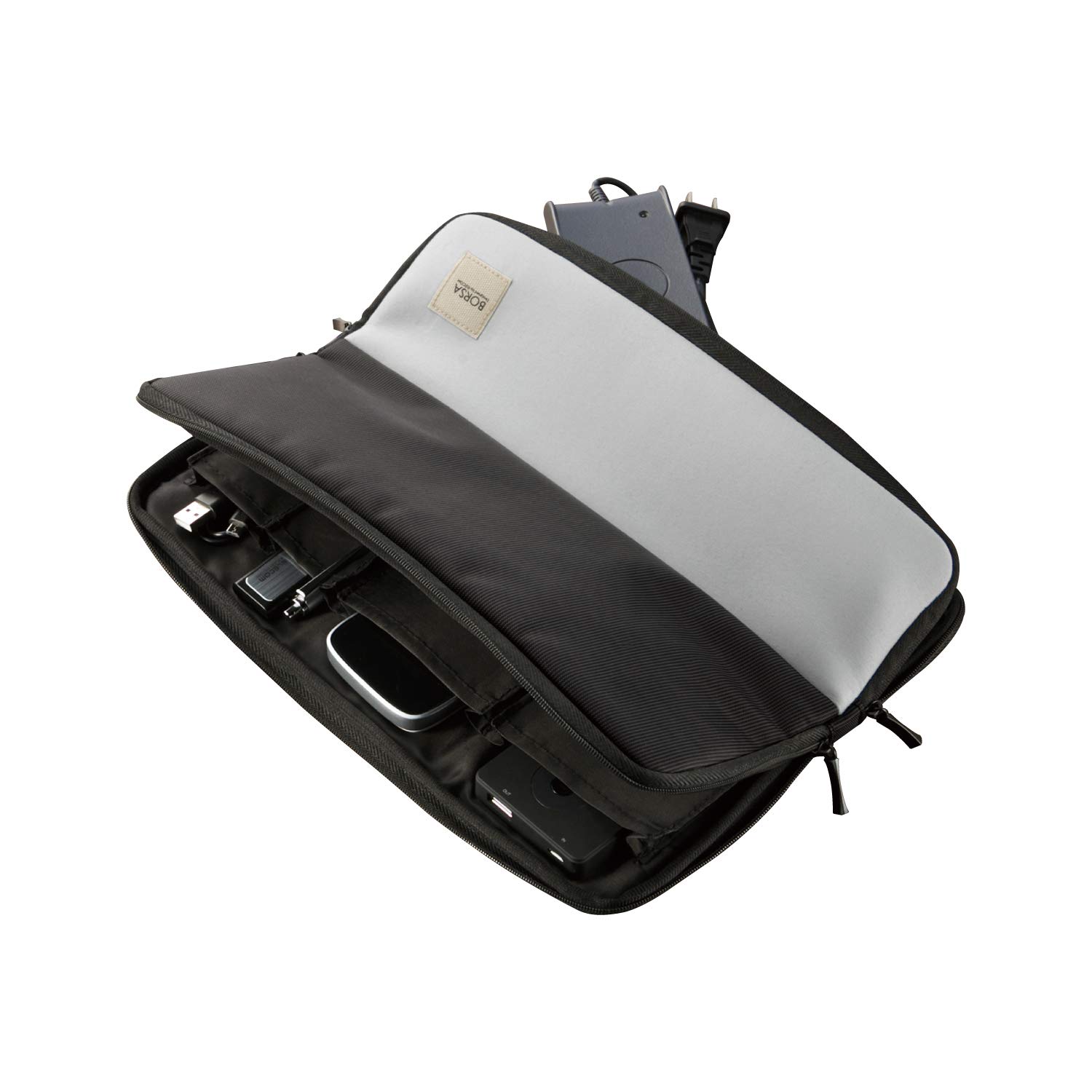 

ELECOM Gadget Gadget Storage Pouch with Device Large Black Pouch, Bag-in-Bag, Pouch, Pocket, Capacity, BMA-GP02BK