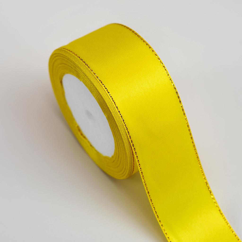 Nastro Doppio Bordo Oro da 4 cm per Matrimonio, Pasticceria e Fiocchi per Scatole Regalo - Nastro Rosa per Confezione Fatto a Mano