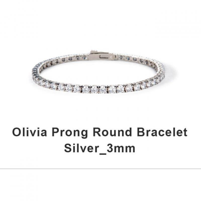 Tani by Minetani Round Bracelet 2mm Olivia Prong