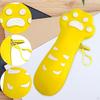Silicone Pencil Case Cat Claw Design Multipurpose Waterproof Large Capacity Small Zipper Closure